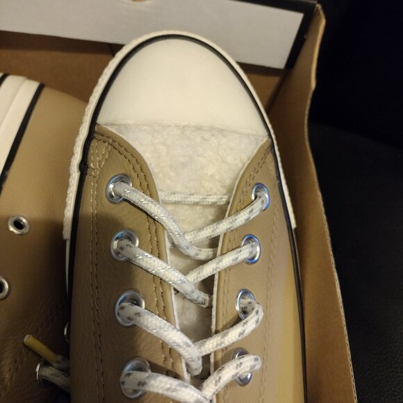 Converse AllStar Chuck Taylor Hi-Top Faux Leather Sherpa Fur Excellent Condition - Picture 5 of 10